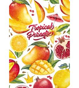 Notatnik ozdobny 143x210/80K kratka Owoce egzotyk