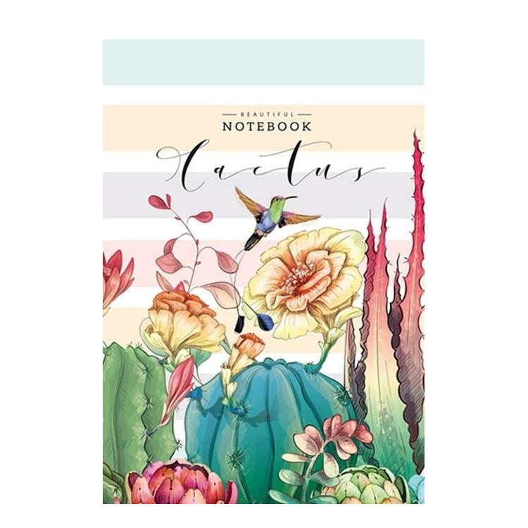 Notatnik ozdobny 64 strony kratka Kaktus i koliber