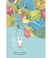 Notatnik ozdobny 143x210/80K kratka Balony