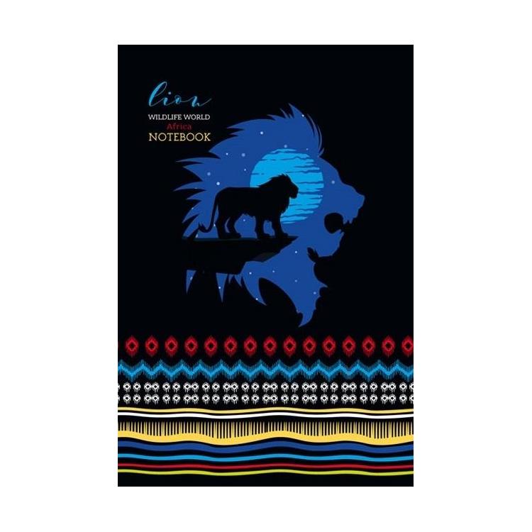 Notatnik ozdobny 143x210/64K kratka Lew