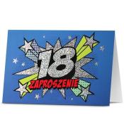 Zaproszenie Urodziny 18 (5szt)