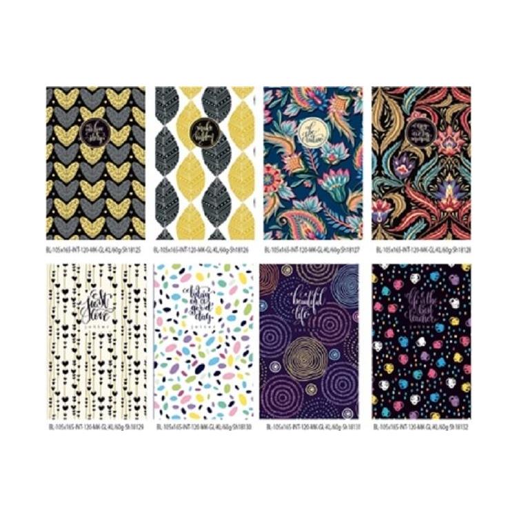 Notatnik ozdobny 105x165/120K kratka FRESH