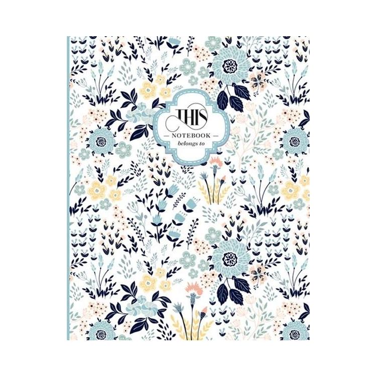Notatnik ozdobny 128x165/96K linia Kwiaty