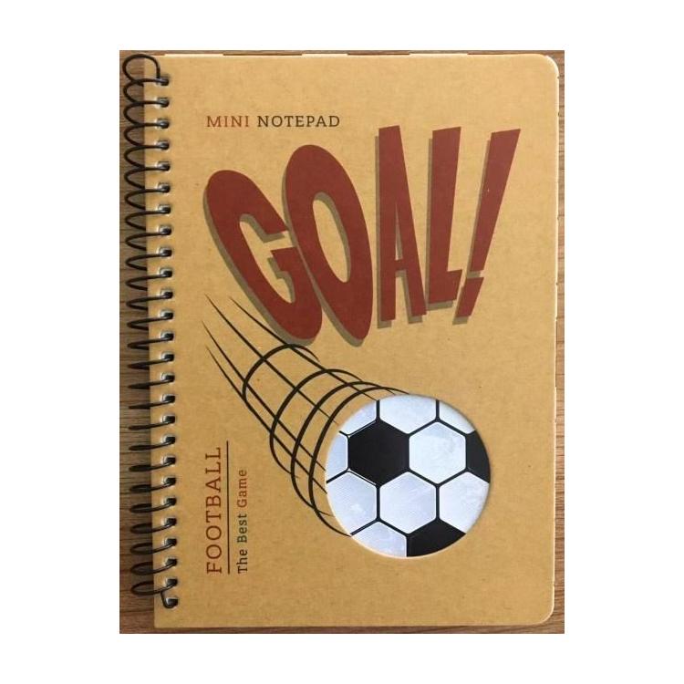 Kołonotatnik B6/80K kratka kraft Piłka nożna