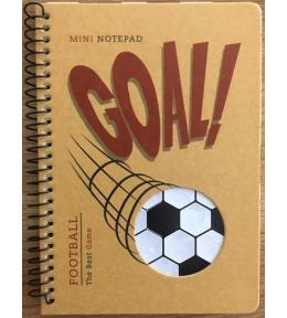 Kołonotatnik B6/80K kratka kraft Piłka nożna