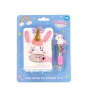 Notatnik pluszowy mini A7 z długopisem