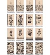 Notatnik ozdobny 113x165/96K krat/gład/linia FRESH