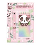 Notes z bransoletką pin-up panda