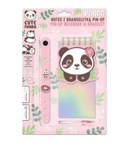 Notes z bransoletką pin-up panda