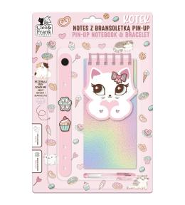 Notes z bransoletką pin-up kotek