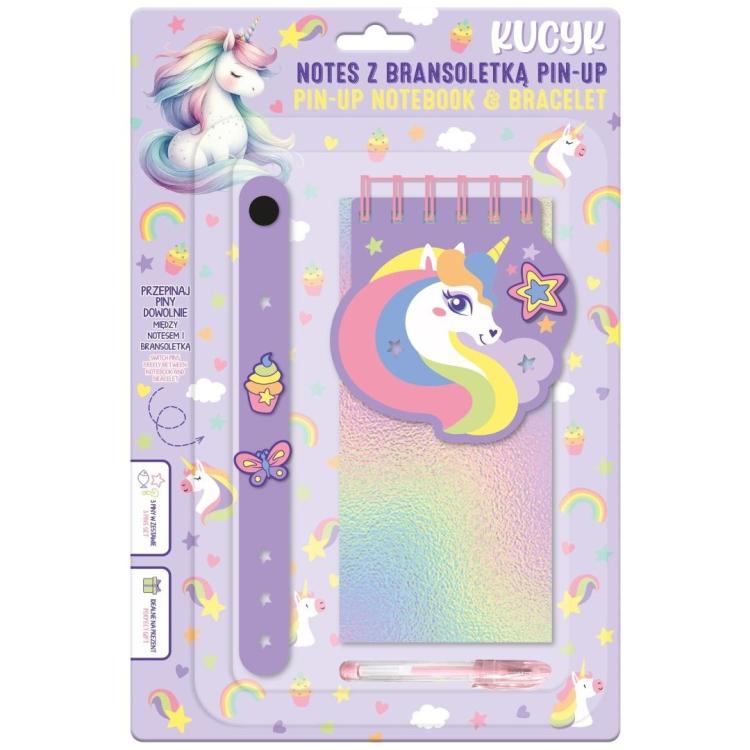 Notes z bransoletką pin-up kucyk