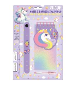 Notes z bransoletką pin-up kucyk