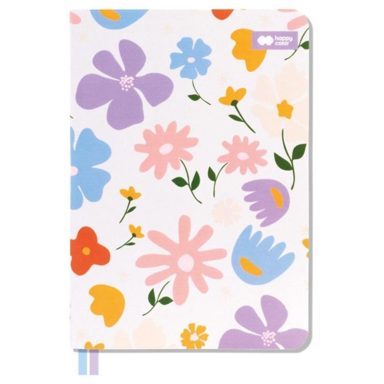 Notes A5/80K kratka Bloom pastel HAPPY COLOR