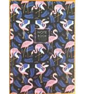 Notatnik ozdobny A5/64K kratka TW Flamingi