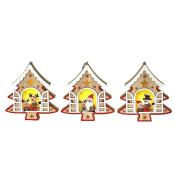 Ozdoba świąteczna drewniana ze światłem MIX