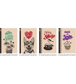 Notatnik ozdobny 125x200/80K gładki FRESH