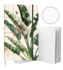 Notatnik A5/80K linia Liście bananowca