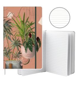 Notatnik A5/80K linia Liście Rośliny