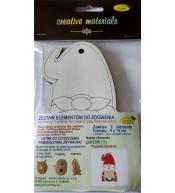 Zestaw do zdobienia ze sklejki Mikołaj