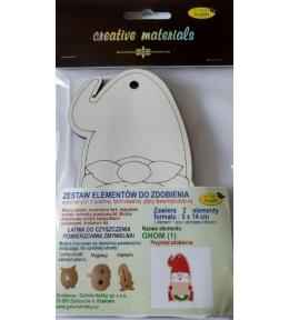 Zestaw do zdobienia ze sklejki Mikołaj