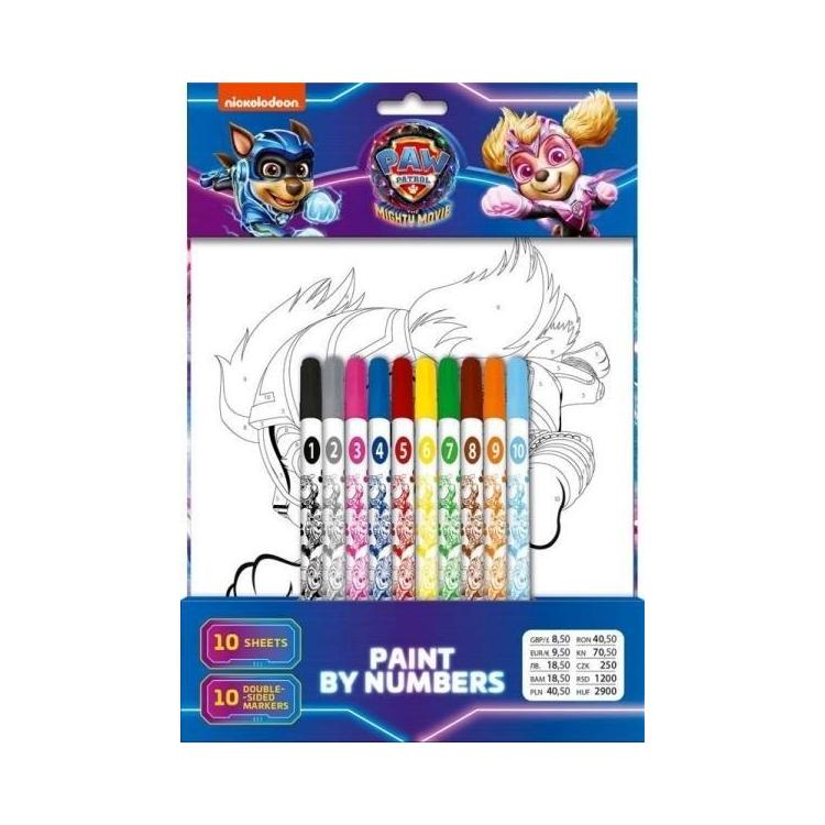 Zestaw do malowania po numerkach 20el Psi Patrol