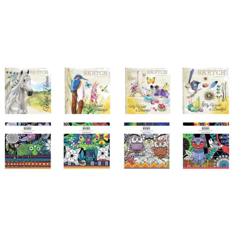 Notatnik ozdobny 165x165/80K gładki FRESH