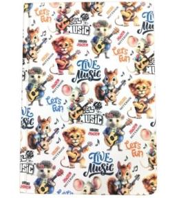 Notatnik A5/64K gładki Zwierzaki muzyka FRESH