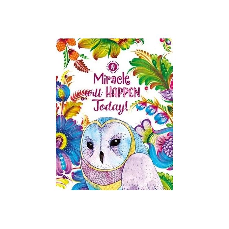 Notatnik ozdobny 128x165/64K kratka Sowa