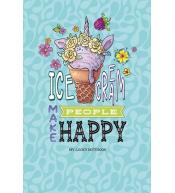 Notatnik ozdobny 128x165/64K linia Lody