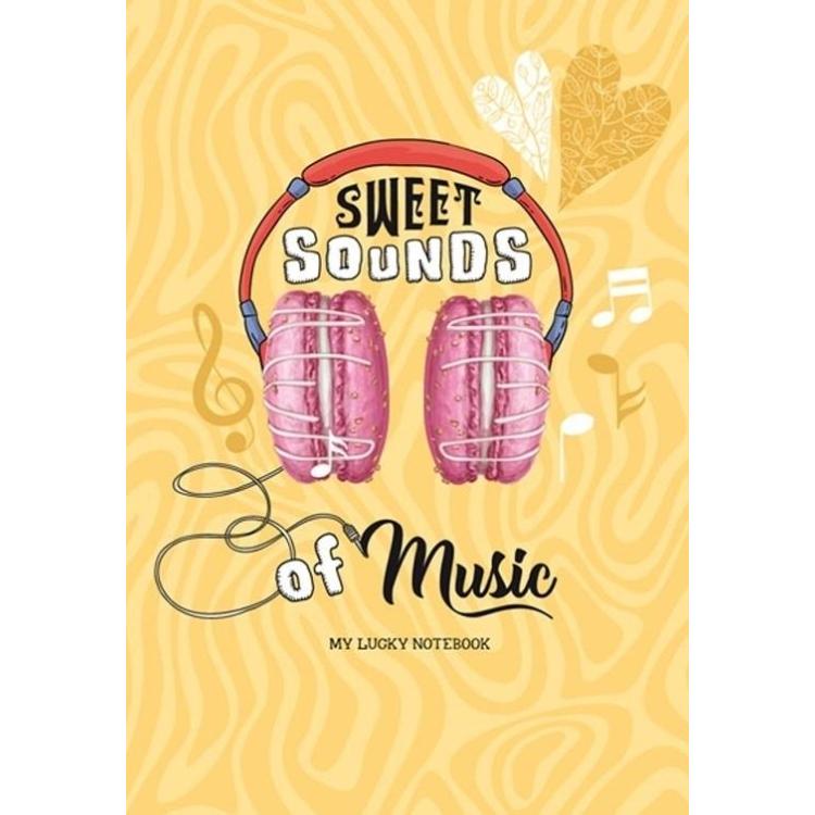 Notatnik ozdobny 128x165/64K linia Słuchawki