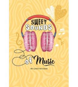 Notatnik ozdobny 128x165/64K linia Słuchawki