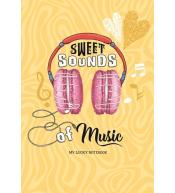 Notatnik ozdobny 128x165/64K linia Słuchawki