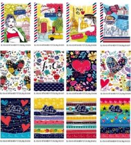 Notatnik ozdobny 105x165/80K gładki FRESH