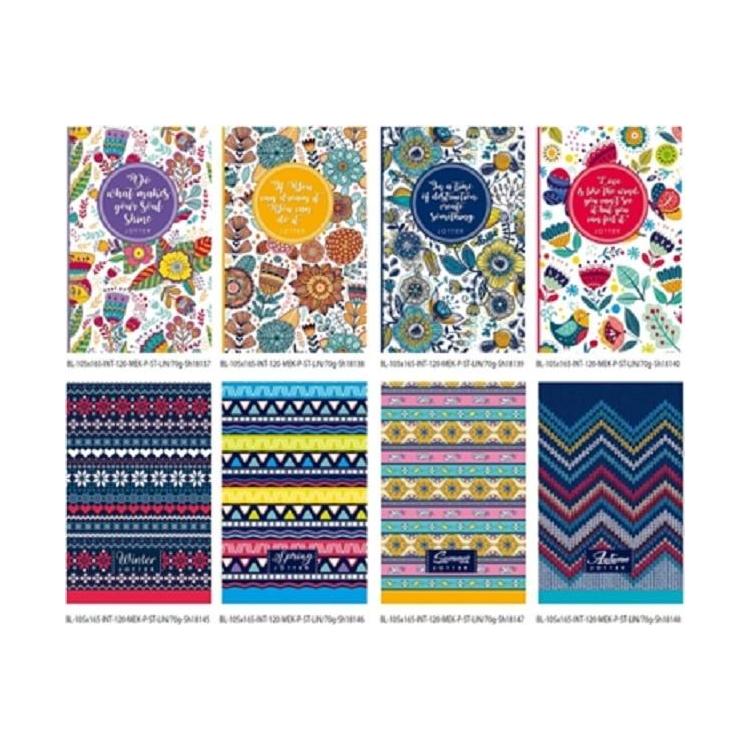 Notatnik ozdobny 105x165/80K linia FRESH