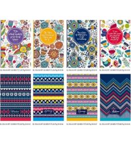 Notatnik ozdobny 105x165/80K linia FRESH