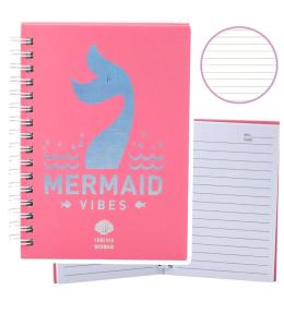 Notatnik A6/80K linia Ogon Syreni różowy