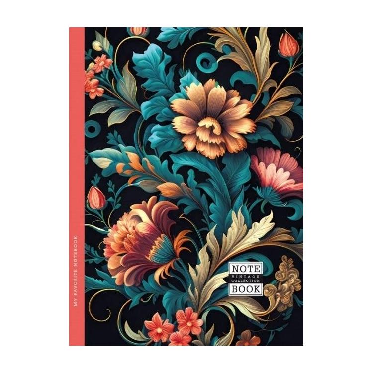 Notatnik ozdobny 143x200/64K kratka TW Flora FRESH