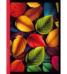 Notatnik ozdobny 143x200/64K kratka TW Liście