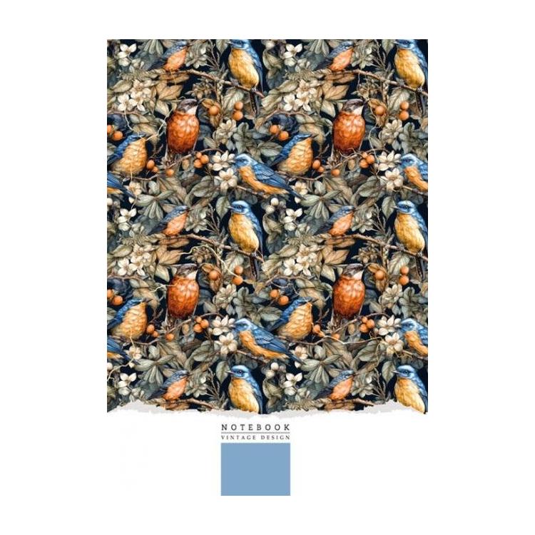 Notatnik 145x197/64K linia ptaki FRESH