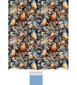 Notatnik 145x197/64K linia ptaki FRESH