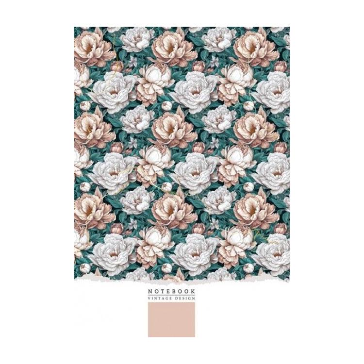 Notatnik 145x197/64K linia kwiaty FRESH