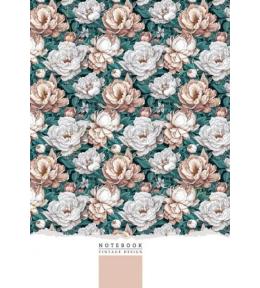 Notatnik 145x197/64K linia kwiaty FRESH