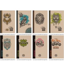 Notatnik ozdobny 105x165/80K kratka TW FRESH