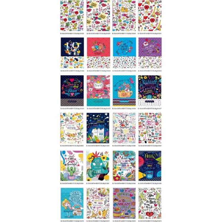 Notatnik ozdobny 105x165/64K gładki FRESH