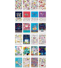 Notatnik ozdobny 105x165/64K gładki FRESH