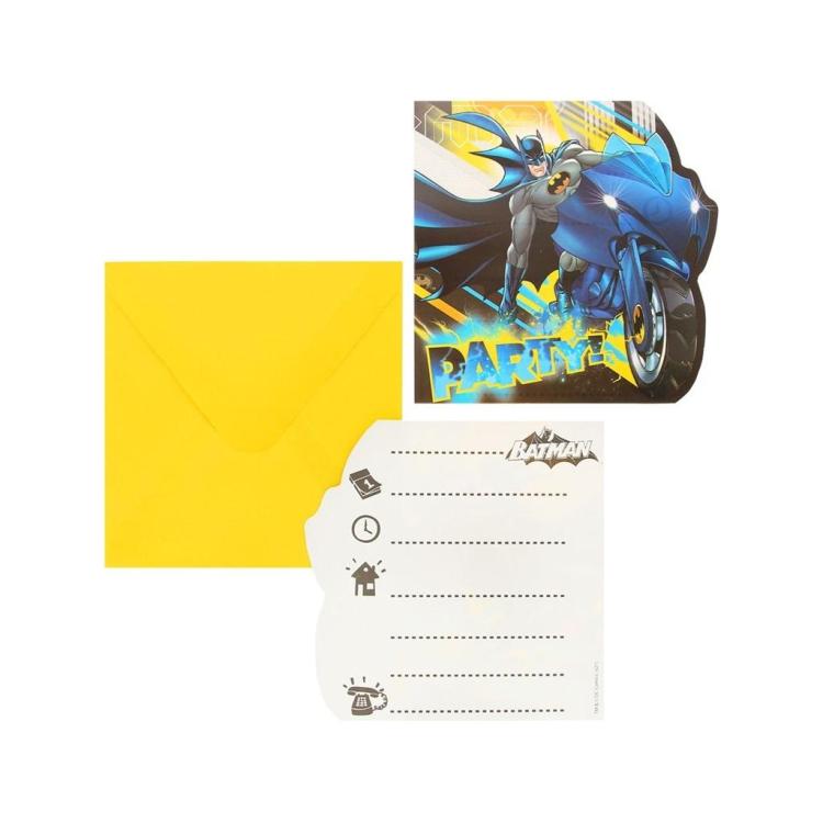 Zaproszenia Batman Rogue Rage 6szt.