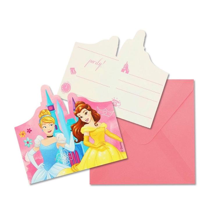 Zaproszenia z kopertami Princess Live Stoty 6szt