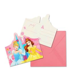 Zaproszenia z kopertami Princess Live Stoty 6szt