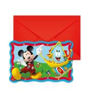 Zaproszenia Mickey Rock The House 6szt.