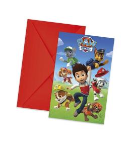 Zaproszenia Psi Patrol. Ready For Action 6szt